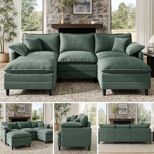 L/U-Shaped Modular Cloud Sofa