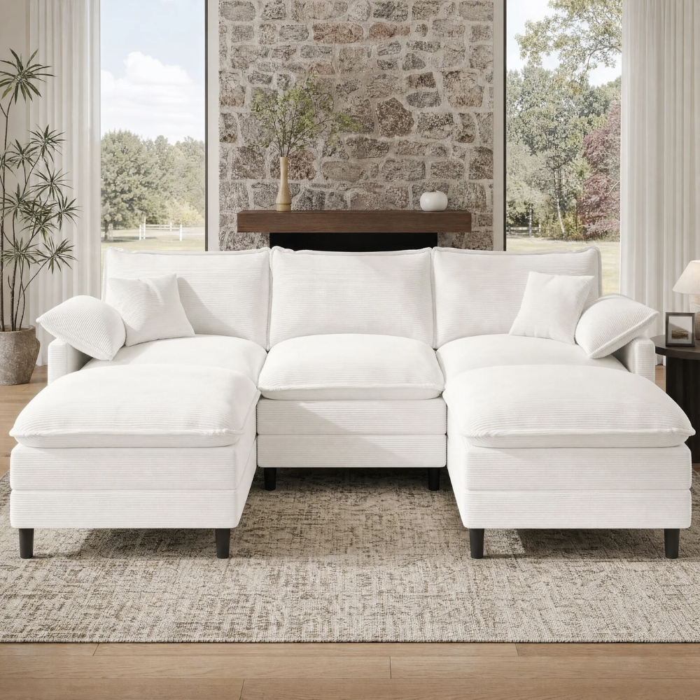L/U-Shaped Modular Cloud Sofa