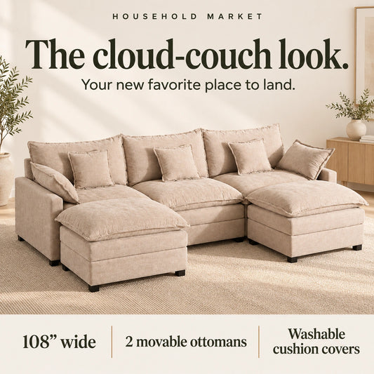 108″ Modular Cloud Sofa
