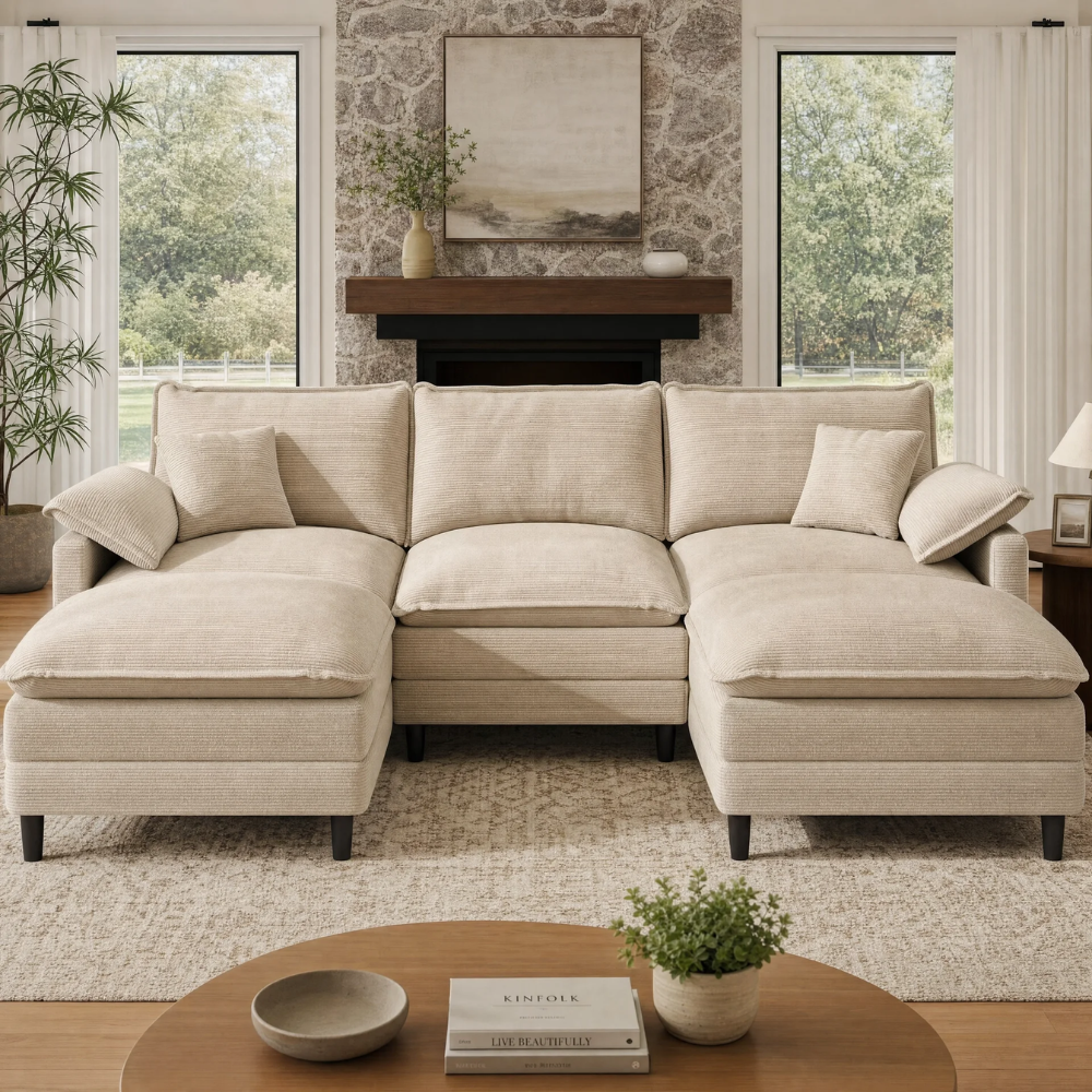 L/U-Shaped Modular Cloud Sofa