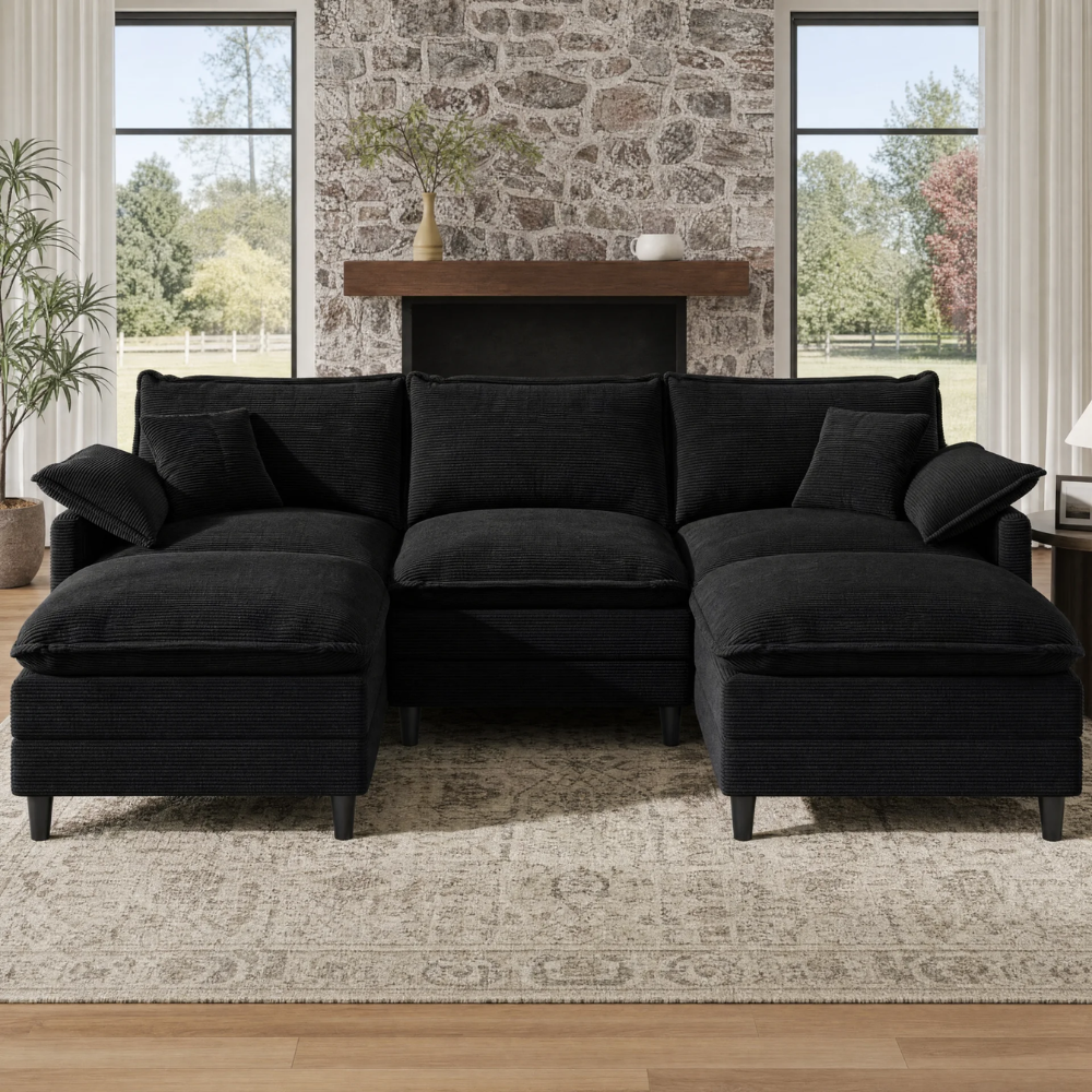 L/U-Shaped Modular Cloud Sofa