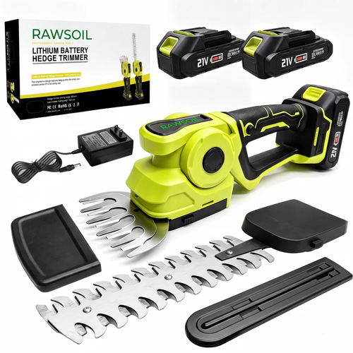 Rawsoil - Cordless 2-in-1 Grass Shear & Shrub Trimmer