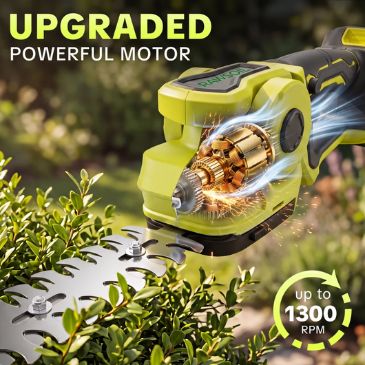 Rawsoil - Cordless 2-in-1 Grass Shear & Shrub Trimmer