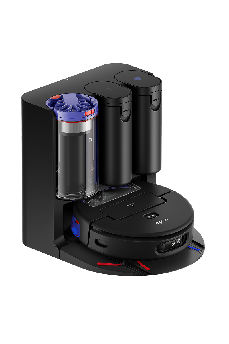 Dyson Spot+Scrub Ai robot vacuum with its docking station