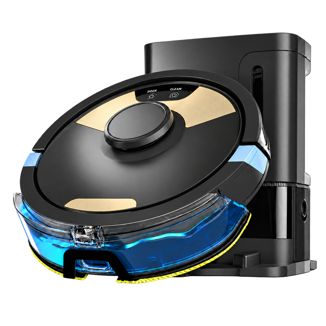 HavenSweep robot vacuum with its docking station